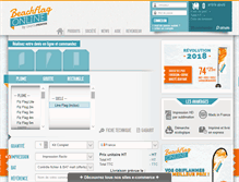 Tablet Screenshot of beachflag-online.com